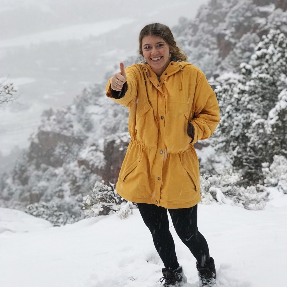 Eddie Bauer fleece line Anorak Jacket